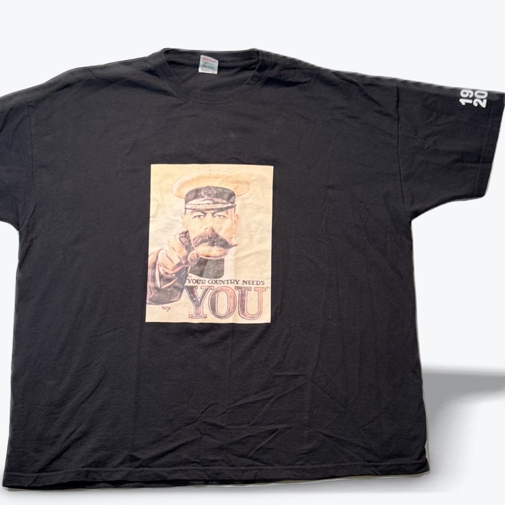 Vtg Screen Stars WWI T Shirt British Recruitment Poster Fruit Of The Loom XXL